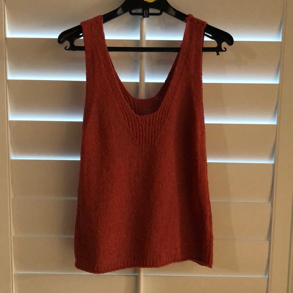 Madewell low cut sleeve summer sweater top